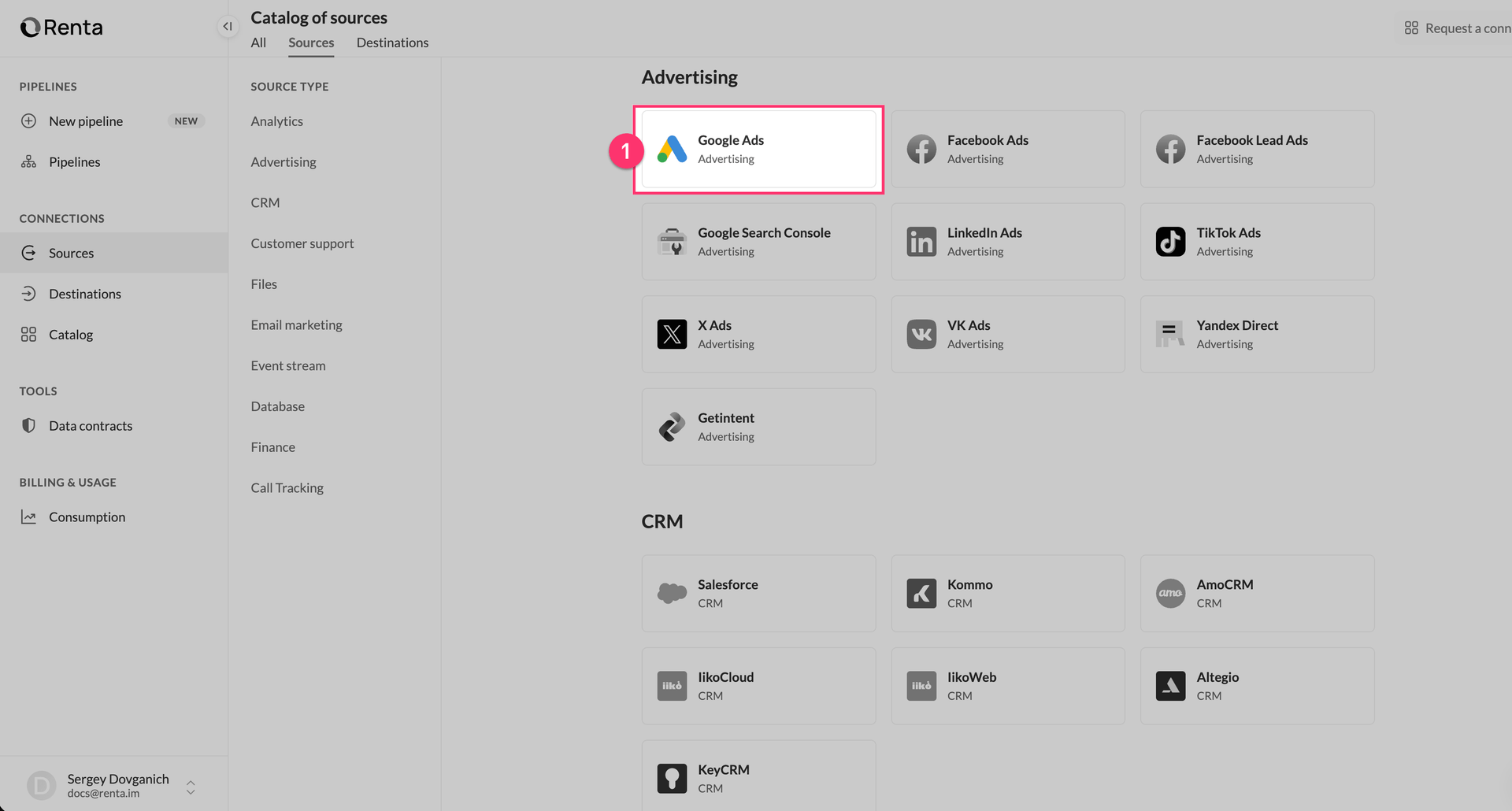 Google Ads | Renta Documentation