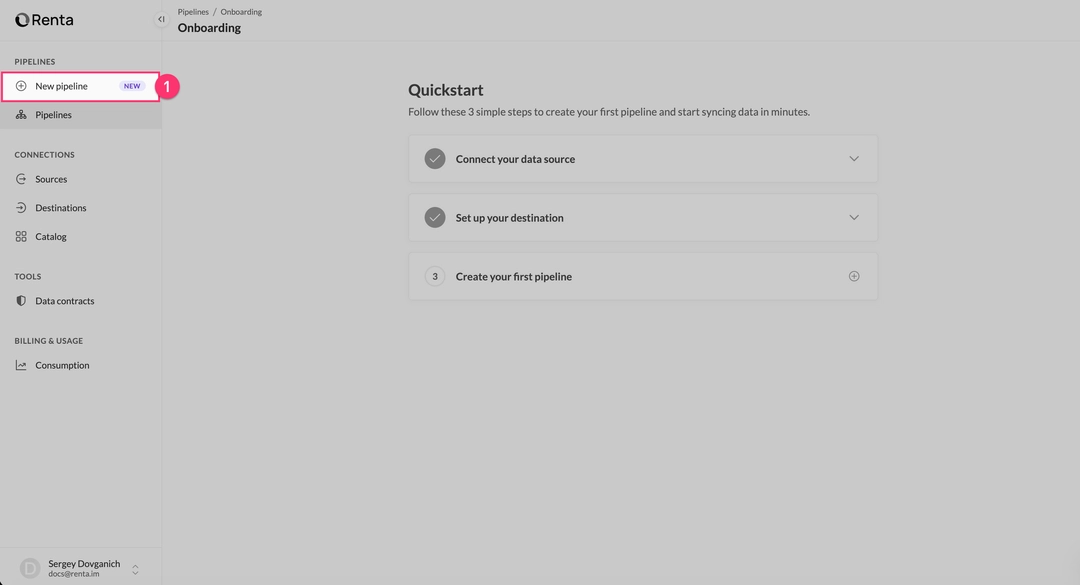 Создание пайплайна