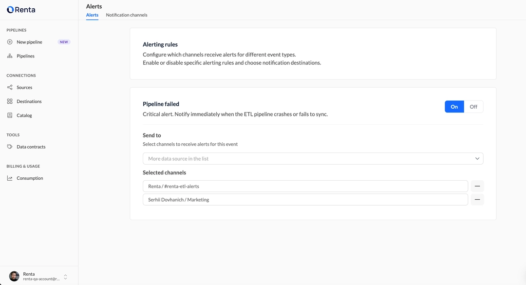 Assign email recipients