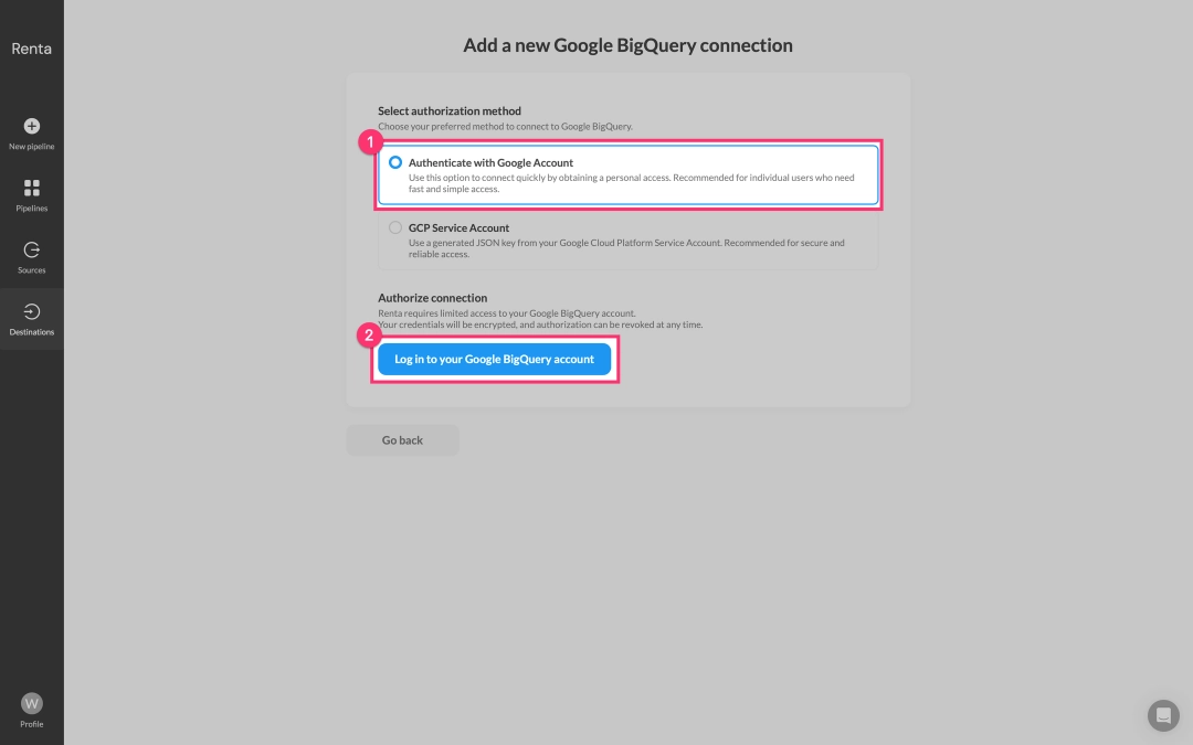 Connect your Google Account