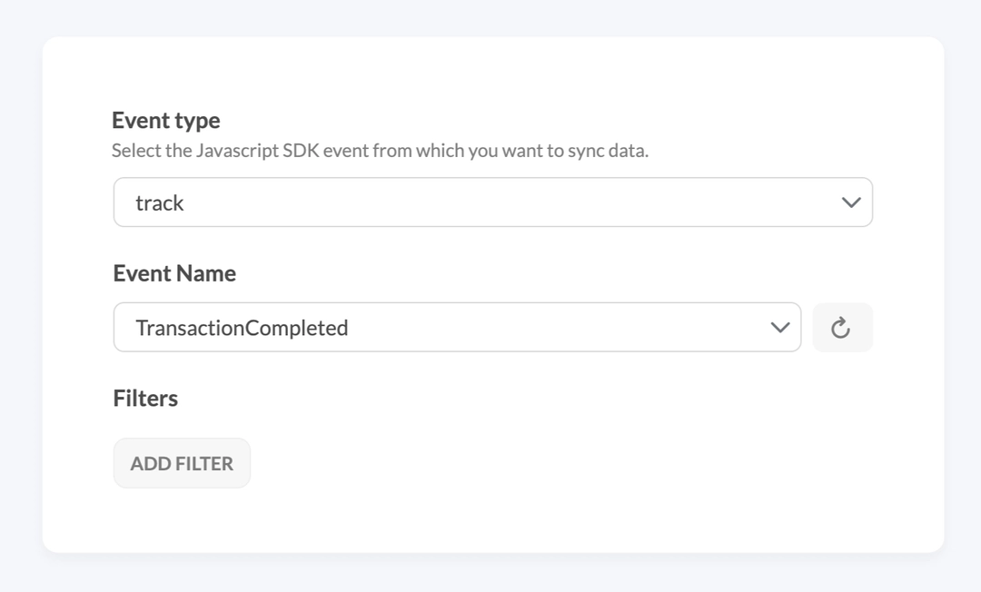 Transaction event type