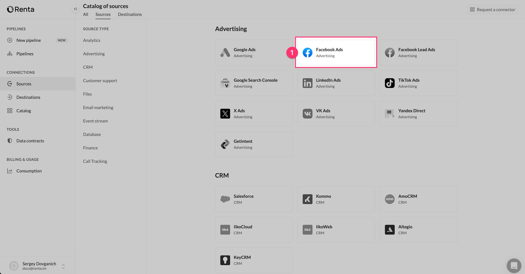 Выбор Facebook Ads