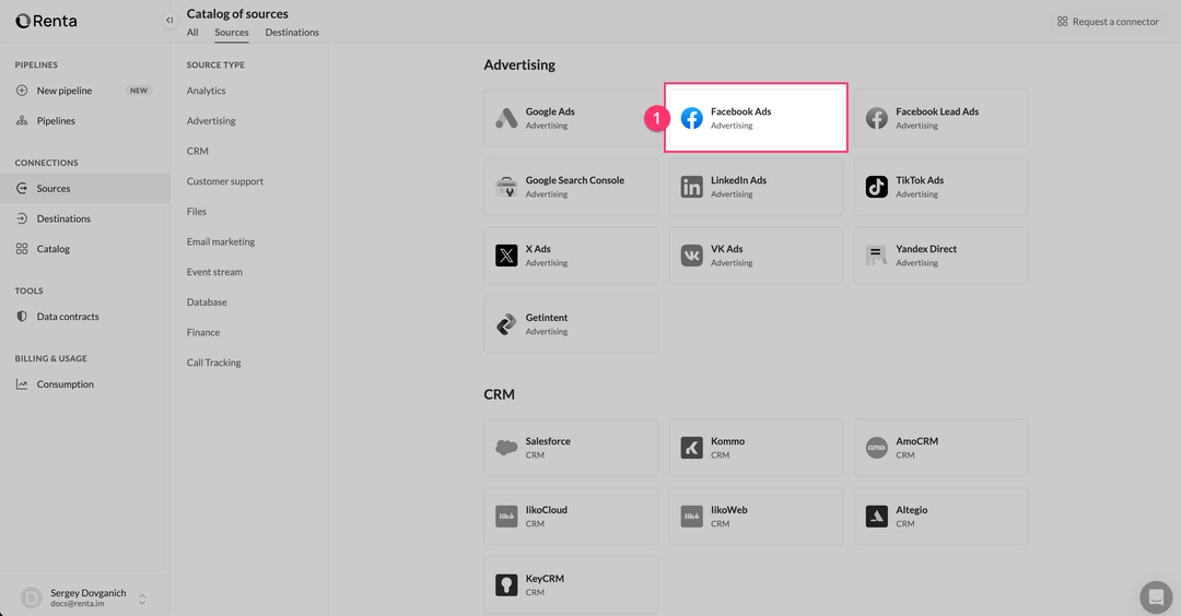 Выбор Facebook Ads