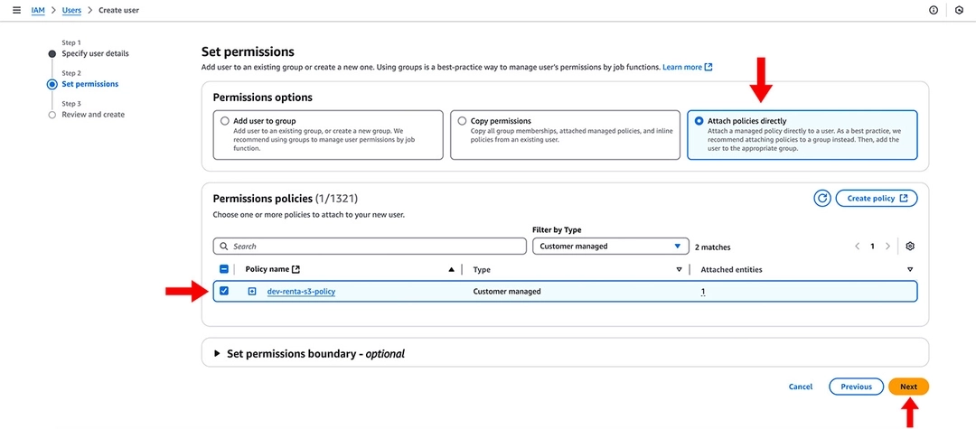 Security Credentials Tab
