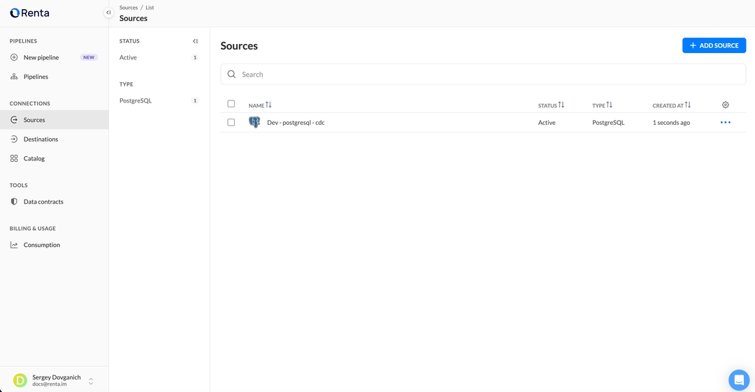 PostgreSQL Connection Added