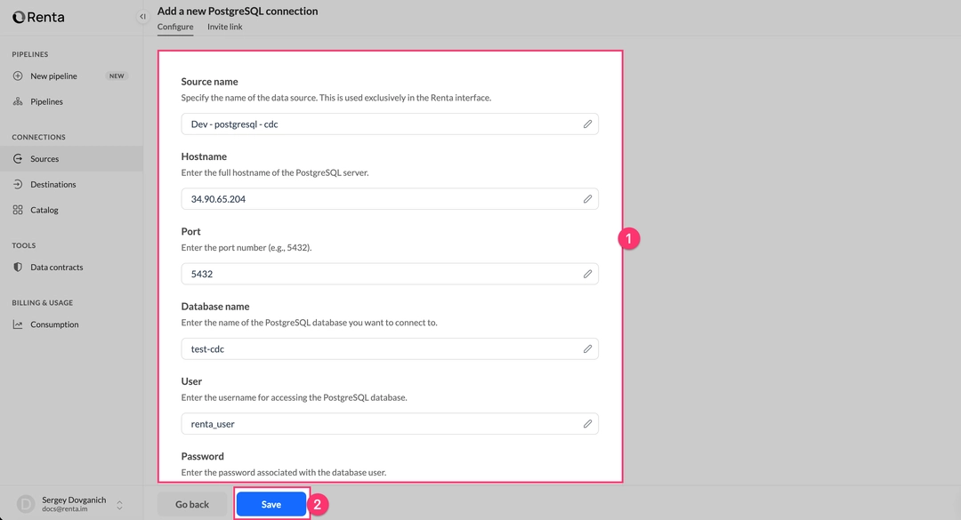 Configure PostgreSQL Connection