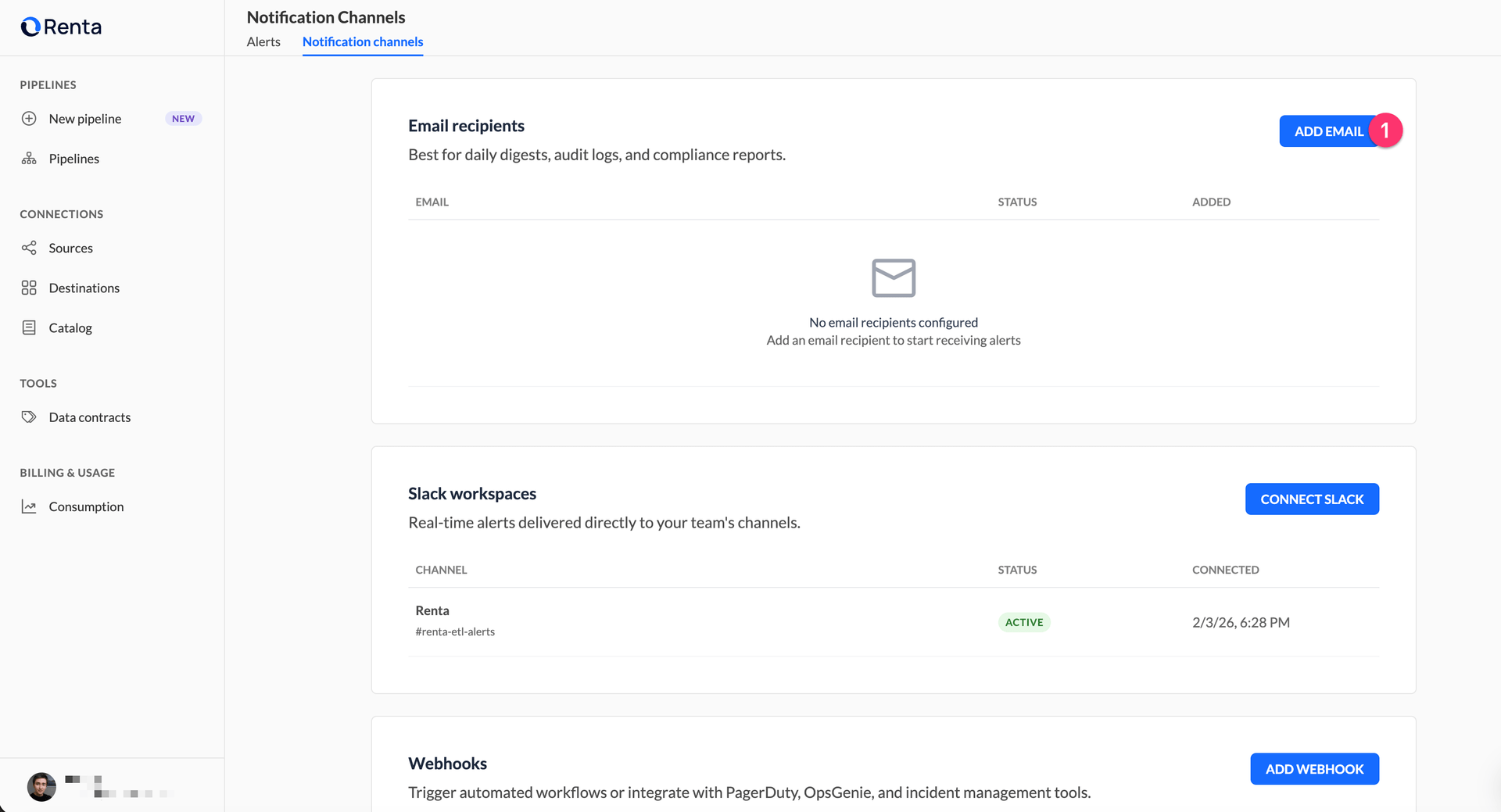 Email Notifications Setup | Renta Documentation