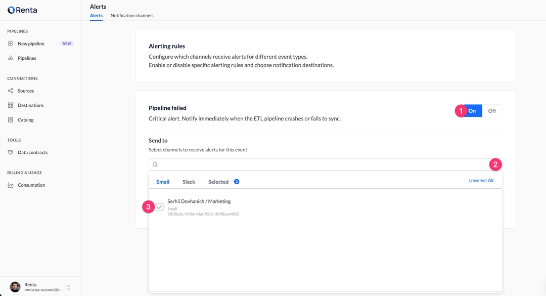 Access Alerting rules
