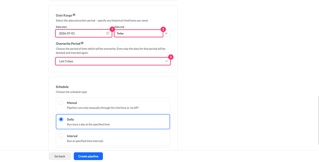 Google Search Console date range and overwrite period