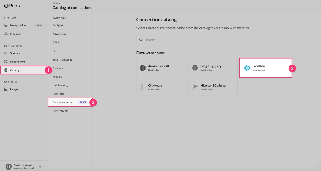 Return to the Catalog