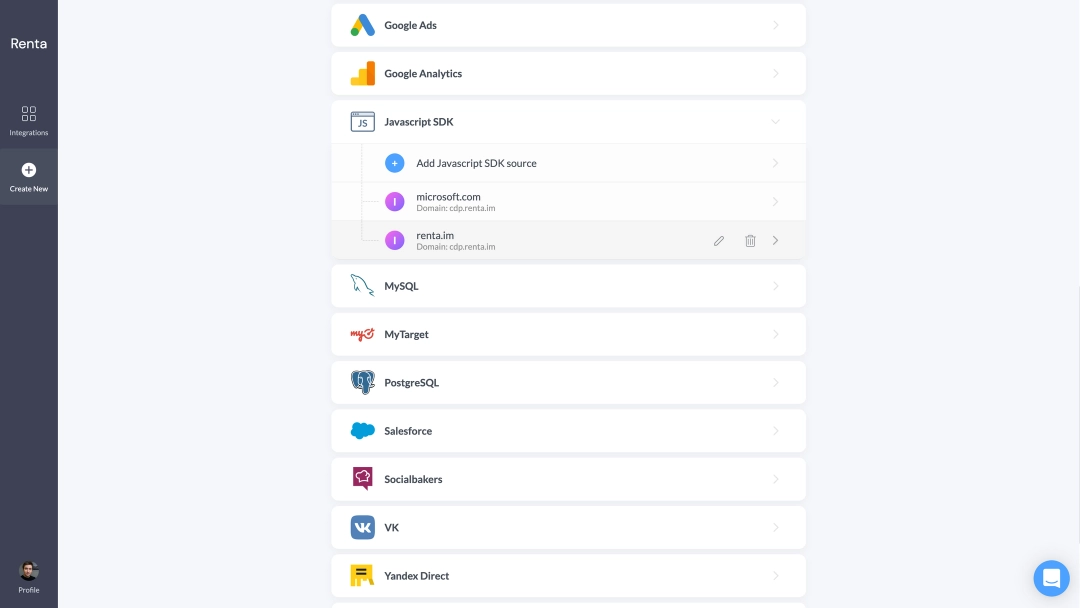 Select Javascript SDK source